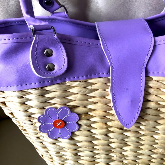 🌟Host Pick 🌟Retro Woven Straw Bag with Matching Scarf - Picture 2 of 10